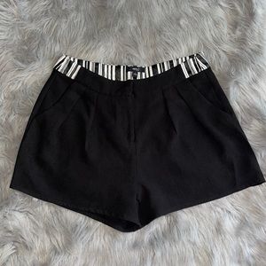 Highwaisted black shorts